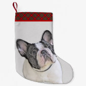 Franse Bulldog (Brindle Pied) - Schilderen - Dog A Kleine Kerstsok (Voorkant)