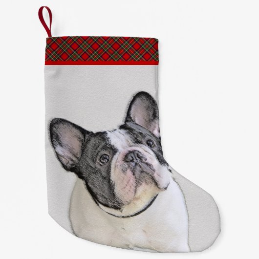 Franse Bulldog (Brindle Pied) - Schilderen - Dog A Kleine Kerstsok (Voorkant)