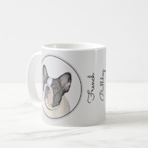 Franse Bulldog (Brindle Pied) - Schilderen - Dog A Koffiemok