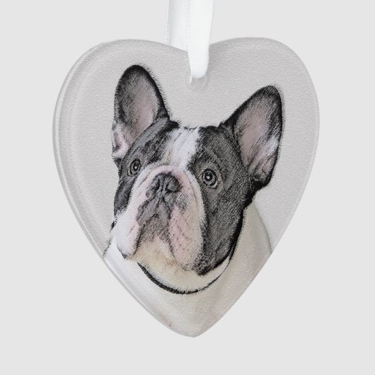 Franse Bulldog (Brindle Pied) - Schilderen - Dog A Ornament (voorkant)