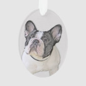 Franse Bulldog (Brindle Pied) - Schilderen - Dog A Ornament (achterkant)