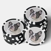Franse Bulldog (Brindle Pied) - Schilderen - Dog A Poker Chips (Opstapeling)