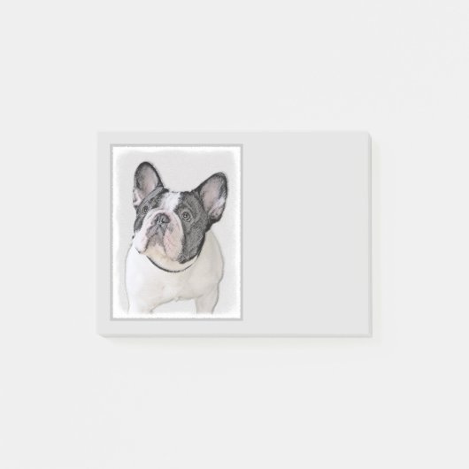Franse Bulldog (Brindle Pied) - Schilderen - Dog A Post-it® Notes (Voorkant)