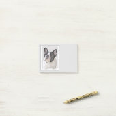 Franse Bulldog (Brindle Pied) - Schilderen - Dog A Post-it® Notes (Op bureau)
