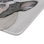 Franse Bulldog (Brindle Pied) - Schilderen - Dog A Snijplank (Hoek)