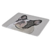 Franse Bulldog (Brindle Pied) - Schilderen - Dog A Snijplank (Hoek)