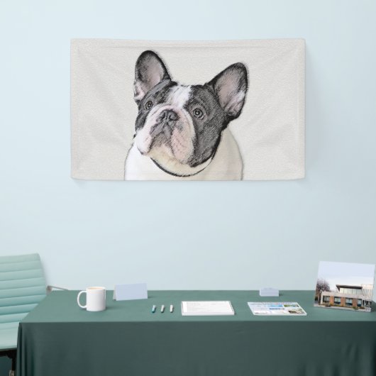 Franse Bulldog (Brindle Pied) - Schilderen - Dog A Spandoek (Beurs)