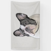 Franse Bulldog (Brindle Pied) - Schilderen - Dog A Spandoek (Verticaal)