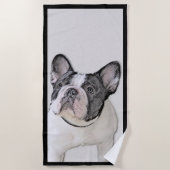 Franse Bulldog (Brindle Pied) - Schilderen - Dog A Strandlaken (Voorkant)