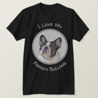 Franse Bulldog (Brindle Pied) - Schilderen - Dog A