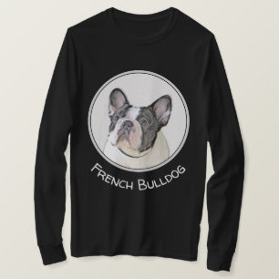 Franse Bulldog (Brindle Pied) - Schilderen - Dog A T-shirt