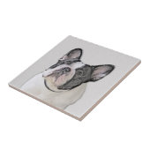 Franse Bulldog (Brindle Pied) - Schilderen - Dog A Tegeltje (Zijkant)