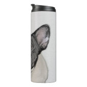 Franse Bulldog (Brindle Pied) - Schilderen - Dog A Thermosbeker (Geroteerd rechts)