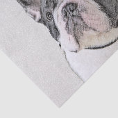 Franse Bulldog (Brindle Pied) - Schilderen - Dog A Tissuepapier (Detail)