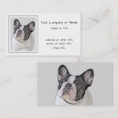 Franse Bulldog (Brindle Pied) - Schilderen - Dog A Visitekaartje (Voorkant / Achterkant)