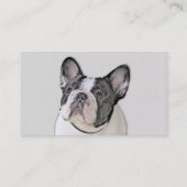 Franse Bulldog (Brindle Pied) - Schilderen - Dog A Visitekaartje (Achterkant)