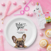 Franse Bulldog bruiloft dank u Papieren Bordje (Feest)