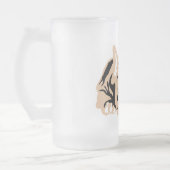 Franse Bulldog bruin Matglas Bierpul (Links)