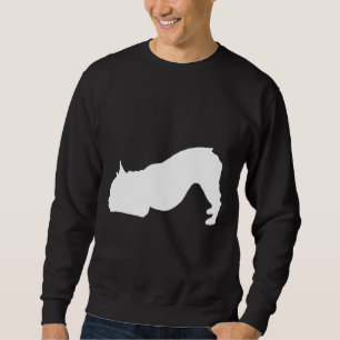 Franse Bulldog Bulldog Yoga naar beneden Trui