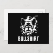 Franse Bulldog Bullshirt Dog Dogs  Funny Briefkaart (Voorkant / Achterkant)
