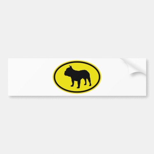 Franse Bulldog Bumpersticker (Voorkant)