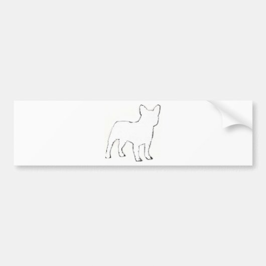 franse bulldog bumpersticker (Voorkant)