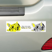 Franse Bulldog Bumpersticker (Op auto)