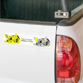 Franse Bulldog Bumpersticker (Op Truck)