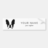 Franse bulldog bumpersticker (Voorkant)