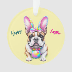 Franse Bulldog Bunny Pasen Bulldogge Ornament