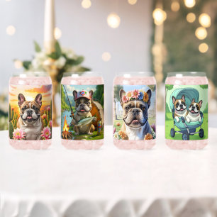 Franse Bulldog Cactus Franse Bulldog Blikvorm Glas