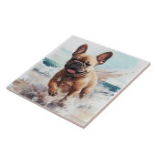 Franse Bulldog cadeau Tegeltje (Zijkant)
