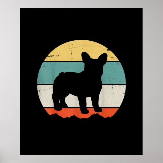 franse bulldog | cadeaumeisjes kinder franse stier poster (Voorkant)