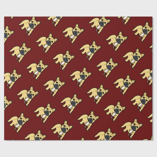 Franse Bulldog Cadeaupapier (Vlak)