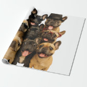 Franse Bulldog Cadeaupapier (Uitgerold)