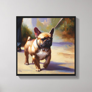 Franse Bulldog Canvas Afdruk