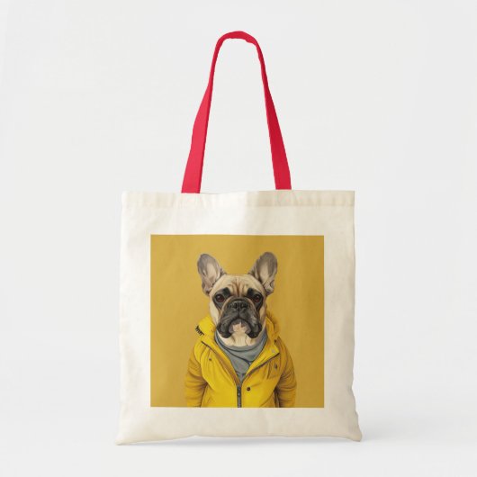 Franse Bulldog-Canvas tas (Voorkant)