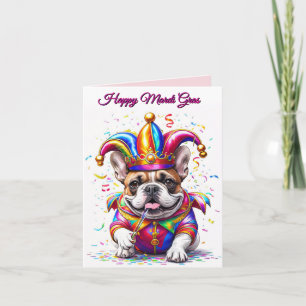 Franse Bulldog Carnaval French Bulldog Kaart