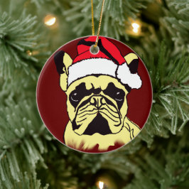 Franse Bulldog Cartoon Ornament
