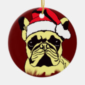 Franse Bulldog Cartoon Ornament (Voorkant)