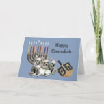 Franse Bulldog Chanukah Card Menorah Dreidel Feestdagen Kaart<br><div class="desc">Het herdenken van familie en vrienden tijdens het Chanoekaseizoen is een prachtige manier om contact te houden met de mensen waar je van houdt en waar je om geeft. Ik heb met liefde en zorg een Chanoekaartje voor honden gemaakt en ik ben er zeker van dat iedereen die van honden...</div>