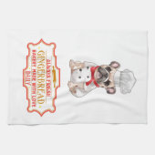 Franse Bulldog Chef Baking Gingerbread Theedoek (Horizontaal)