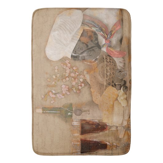 Franse Bulldog Chef Kitchen of Badmat (Voorkant Verticaal)