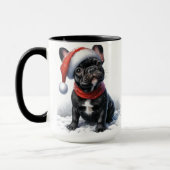 Franse Bulldog Christmas Mok Cup (Links)
