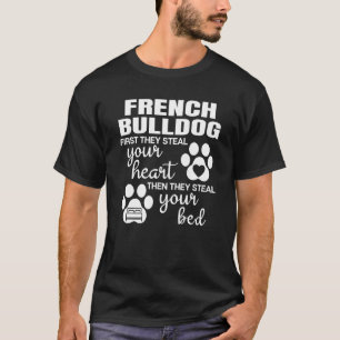 Franse Bulldog Citaat Hond Pootafdruk T-shirt