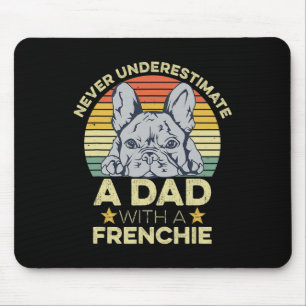 Franse bulldog citaat voor je franse vader muismat