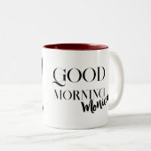 Franse bulldog close-up Mok met uw naam (Voorkant rechts)