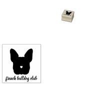 Franse Bulldog Club Rubberstempel (Gestempeld)
