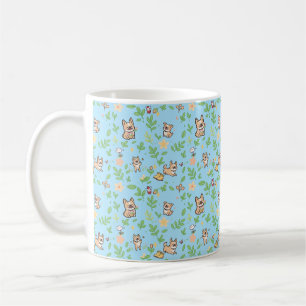 Franse Bulldog Coffee Mug Lente Bloem Kawaii Koffiemok