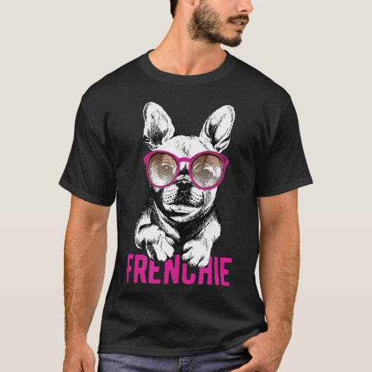 Franse Bulldog Cool Dog Eigenaar Mam Pap Gif T-shirt (Voorkant)